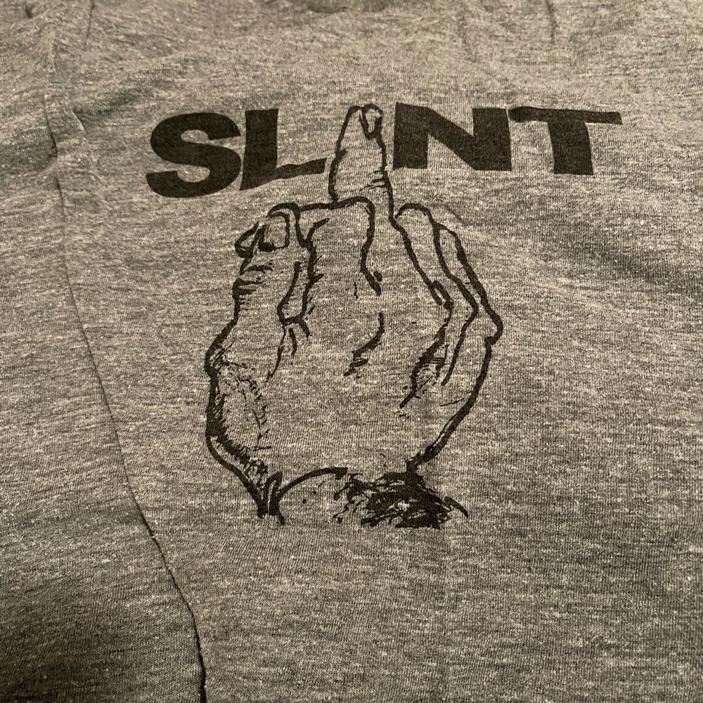 Slint Middle Finger t-shirt XL Heather Grey 50/50